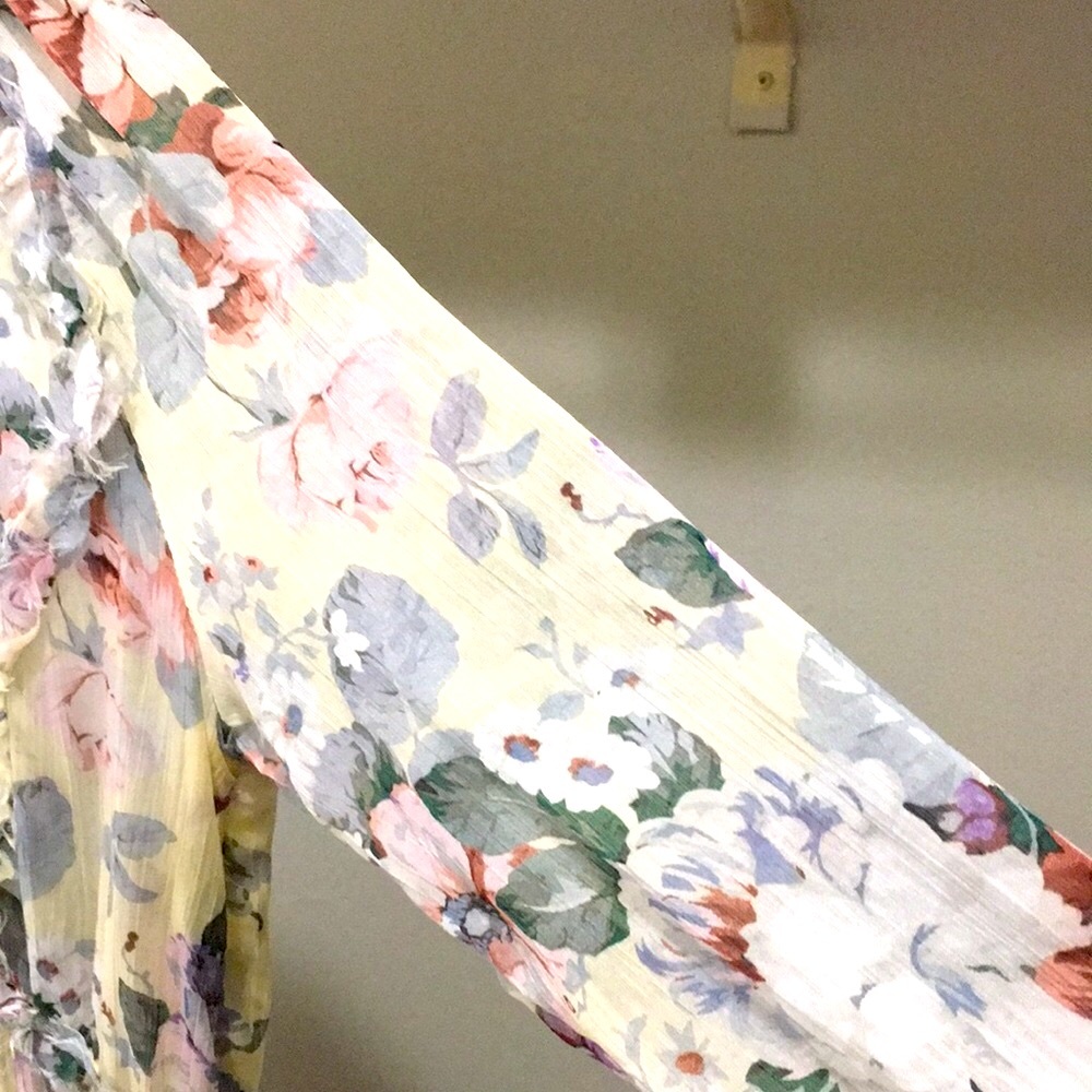FLORAL CHIFFON DRESS - Picture 9 of 11